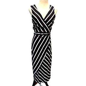 Nicole Miller striped sleeveless dress
